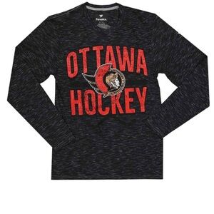 Fanatics - Men's Ottawa Senators Long Sleeve Heathered T-Shirt NWT